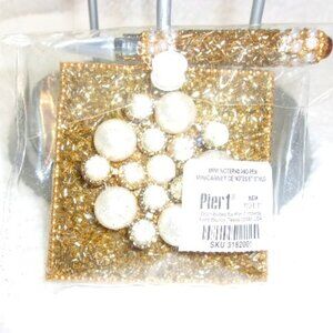 H-501 NIP PIER 1 JEWELED MINI NOTEBOOK AND PEN SET